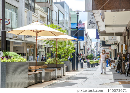 Urban landscape of Naka Ward, Yokohama City: Motomachi Shopping Street in summer Urban landscape of Naka Ward, Yokohama City: Motomachi Shopping Street in summer 140073671