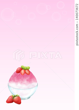 Shaved ice background: Strawberry Shaved ice background: Strawberry 140073672