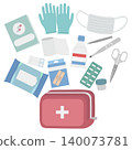First-aid kit and contents list set 140073781