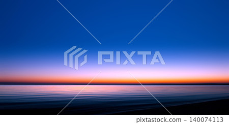 The sunrise over Lake Biwa and the tranquil scenery of its surface. The sunrise over Lake Biwa and the tranquil scenery of its surface. 140074113