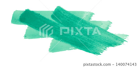 green brush isolated on transparent background green watercolor green brush isolated on transparent background green watercolor 140074143