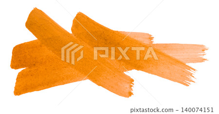 orange brush isolated on transparent background orange watercolor orange brush isolated on transparent background orange watercolor 140074151