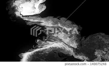 4K monochrome liquid smoke cloud with swirling ink texture, dark abstract contrast, organic fluid movement and dramatic cinematic background mood. 4K monochrome liquid smoke cloud with swirling ink texture, dark abstract contrast, organic fluid movement and dramatic cinematic background mood. 140075248