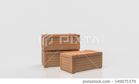 Wooden Cargo Crates For Warehouse Storage 3d render. Wooden Cargo Crates For Warehouse Storage 3d render. 140075379