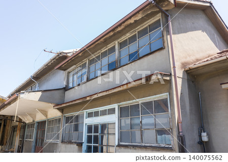 An old and very beautiful Showa-era building in Okayama City, Okayama Prefecture, Japan An old and very beautiful Showa-era building in Okayama City, Okayama Prefecture, Japan 140075562