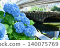 繡球花和常磐橋 140075769