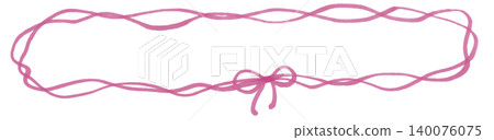 Double-lined frame with ribbon drawn with a softly colored marker. Double-lined frame with ribbon drawn with a softly colored marker. 140076075