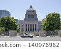 Image of the National Diet Building and a police car 140076962