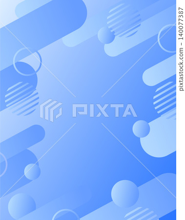 藍色孟菲斯風格漸變背景框。簡潔清新。 4:5 寬高比。非常適合用於社交媒體貼文和縮圖。 140077387