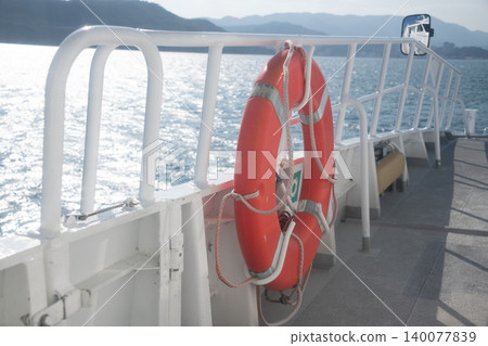 Images of ferries, cruise ships, vessels, life rafts, and lifebuoys. Images of ferries, cruise ships, vessels, life rafts, and lifebuoys. 140077839