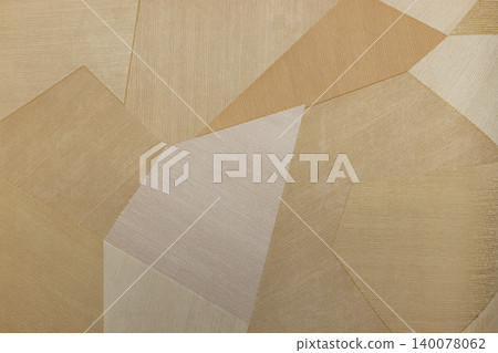 Beige geometric tapestry texture with abstract polygon pattern Beige geometric tapestry texture with abstract polygon pattern 140078062