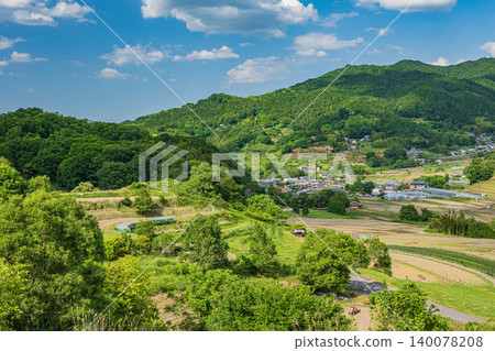 稻淵梯田：從秘密觀景台眺望，奈良縣飛鳥村 140078208