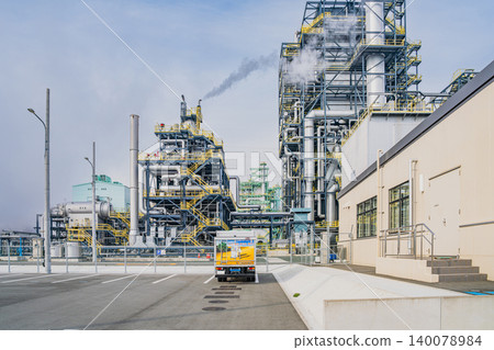 A view of the biomass power plant in Tahara City (Aichi Prefecture) 140078984