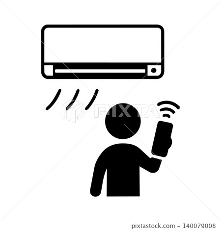 Turn on the air conditioner (heatstroke prevention icon) Turn on the air conditioner (heatstroke prevention icon) 140079008