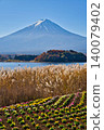 Lake Kawaguchiko and Mt. Fuji in autumn 140079402
