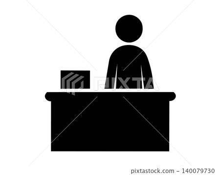 Business person icons to guide you at the reception Business person icons to guide you at the reception 140079730