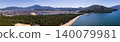 [Panoramic Aerial View] The magnificent scenery of Kehi no Matsubara, which forms a beautiful arc, and Tsuruga Bay. 140079981