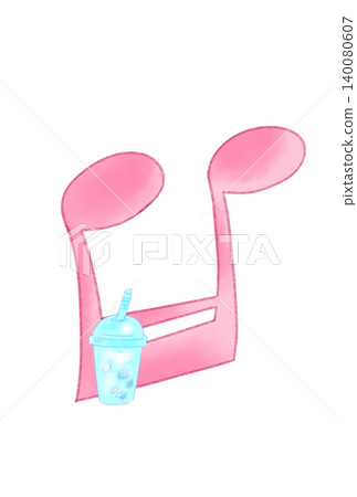 Musical notes with fantastical drinks Musical notes with fantastical drinks 140080607
