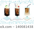 Iced Coffee Variety Illustration Set 140081438
