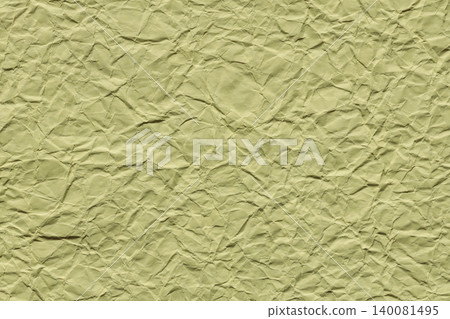 Yellow green crumpled paper texture background with wrinkled surface and natural fold pattern Yellow green crumpled paper texture background with wrinkled surface and natural fold pattern 140081495