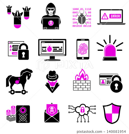 Internet Security Icon Set Internet Security Icon Set 140081954