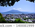 Observation deck at Shiroyama Park, a place of relaxation for the citizens of Kagoshima. 140081999