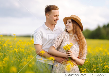 Happy men and women in style enjoy the time spent together. The concept of love, test, relationship. Happy men and women in style enjoy the time spent together. The concept of love, test, relationship. 140082726