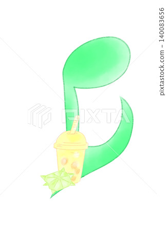 Musical notes with fantastical drinks Musical notes with fantastical drinks 140083656