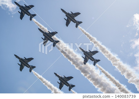 [Hokkaido, Kamifurano] Blue Impulse Flight Commemorating the 71st Anniversary of the Founding of Kamifurano Garrison 140083739