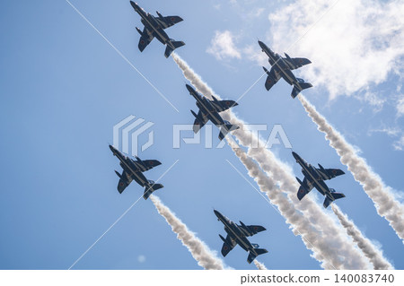 [Hokkaido, Kamifurano] Blue Impulse Flight Commemorating the 71st Anniversary of the Founding of Kamifurano Garrison 140083740
