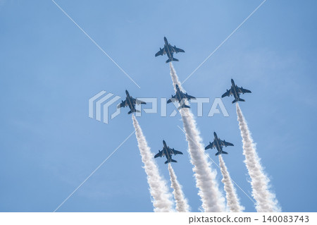 [Hokkaido, Kamifurano] Blue Impulse Flight Commemorating the 71st Anniversary of the Founding of Kamifurano Garrison 140083743