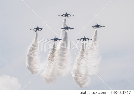 [Hokkaido, Kamifurano] Blue Impulse Flight Commemorating the 71st Anniversary of the Founding of Kamifurano Garrison 140083747