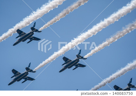 [Hokkaido, Kamifurano] Blue Impulse Flight Commemorating the 71st Anniversary of the Founding of Kamifurano Garrison 140083750