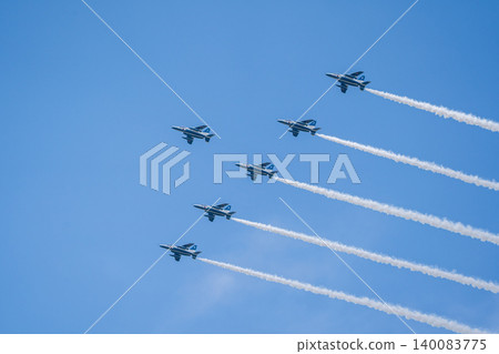 [Hokkaido, Kamifurano] Blue Impulse Flight Commemorating the 71st Anniversary of the Founding of Kamifurano Garrison 140083775