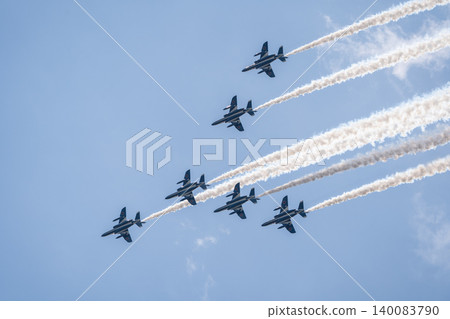 [Hokkaido, Kamifurano] Blue Impulse Flight Commemorating the 71st Anniversary of the Founding of Kamifurano Garrison 140083790
