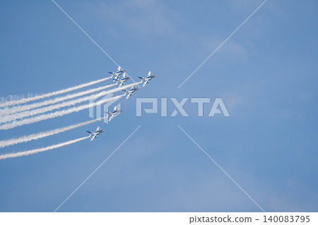 [Hokkaido, Kamifurano] Blue Impulse Flight Commemorating the 71st Anniversary of the Founding of Kamifurano Garrison 140083795