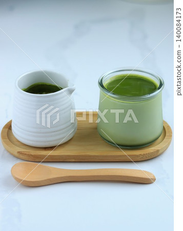 抹茶奶凍與抹茶醬 抹茶奶凍與抹茶醬 140084173