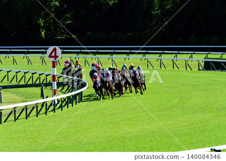 Kyoto Racecourse, turf course, fourth corner Kyoto Racecourse, turf course, fourth corner 140084346