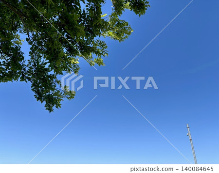 藍藍的天空和綠色的風景 藍藍的天空和綠色的風景 140084645