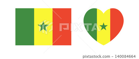 Senegal Flag icon, sticker. National Senegal flag rectangular, heart button. Flag of Senegal rectangle, heart badge. Flag background, banner set. Senegal Flag icon, sticker. National Senegal flag rectangular, heart button. Flag of Senegal rectangle, heart badge. Flag background, banner set. 140084664