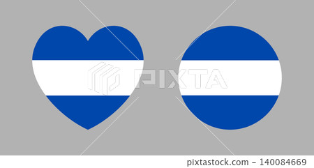 El Salvador round, heart civil flag. Flag of Salvador circle, heart sticker, badge, icon, map pin, background set. Salvadoran flag button. El Salvador round, heart civil flag. Flag of Salvador circle, heart sticker, badge, icon, map pin, background set. Salvadoran flag button. 140084669