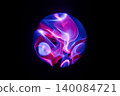 類似等離子體的褶皺，發出藍光和粉紅色光 140084721