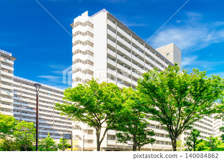 東京高島平住宅區:日本最大的住宅區之一。 東京高島平住宅區:日本最大的住宅區之一。 140084862