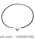 Simple handwritten speech bubble 140085302