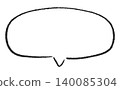 Simple handwritten speech bubble 140085304