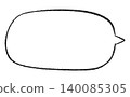 Simple handwritten speech bubble 140085305