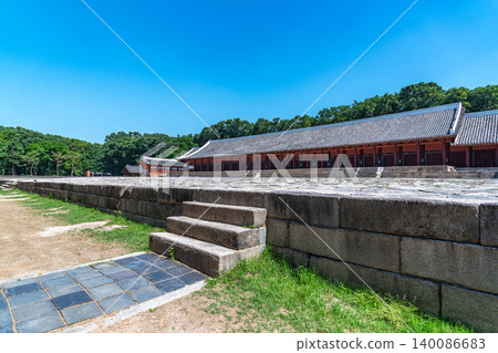 Seoul, South Korea - May. 30, 2026 : Jongmyo Shrine Jeongjeon, A UNESCO World Heritage Site in Seoul 140086683
