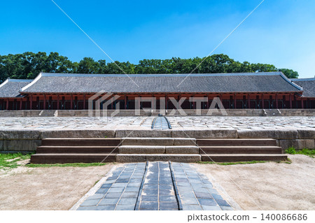 Seoul, South Korea - May. 30, 2026 : Jongmyo Shrine Jeongjeon, A UNESCO World Heritage Site in Seoul 140086686
