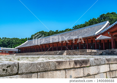 Seoul, South Korea - May. 30, 2026 : Jongmyo Shrine Jeongjeon, A UNESCO World Heritage Site in Seoul 140086688