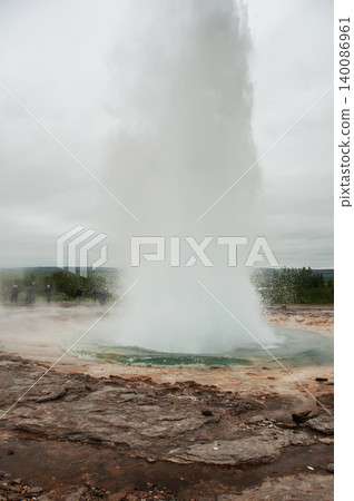 The powerful Stokkur Geyser in Iceland The powerful Stokkur Geyser in Iceland 140086961